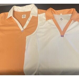 2 Tail White Label  Women's Medium ‎ Golf Tennis Pickle Ball Shirts  2 SHIRTS!